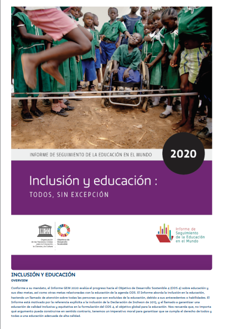 Inclusión Y Educación| Fernando Guio Gutierrez| 2020| Fuente: Unesco