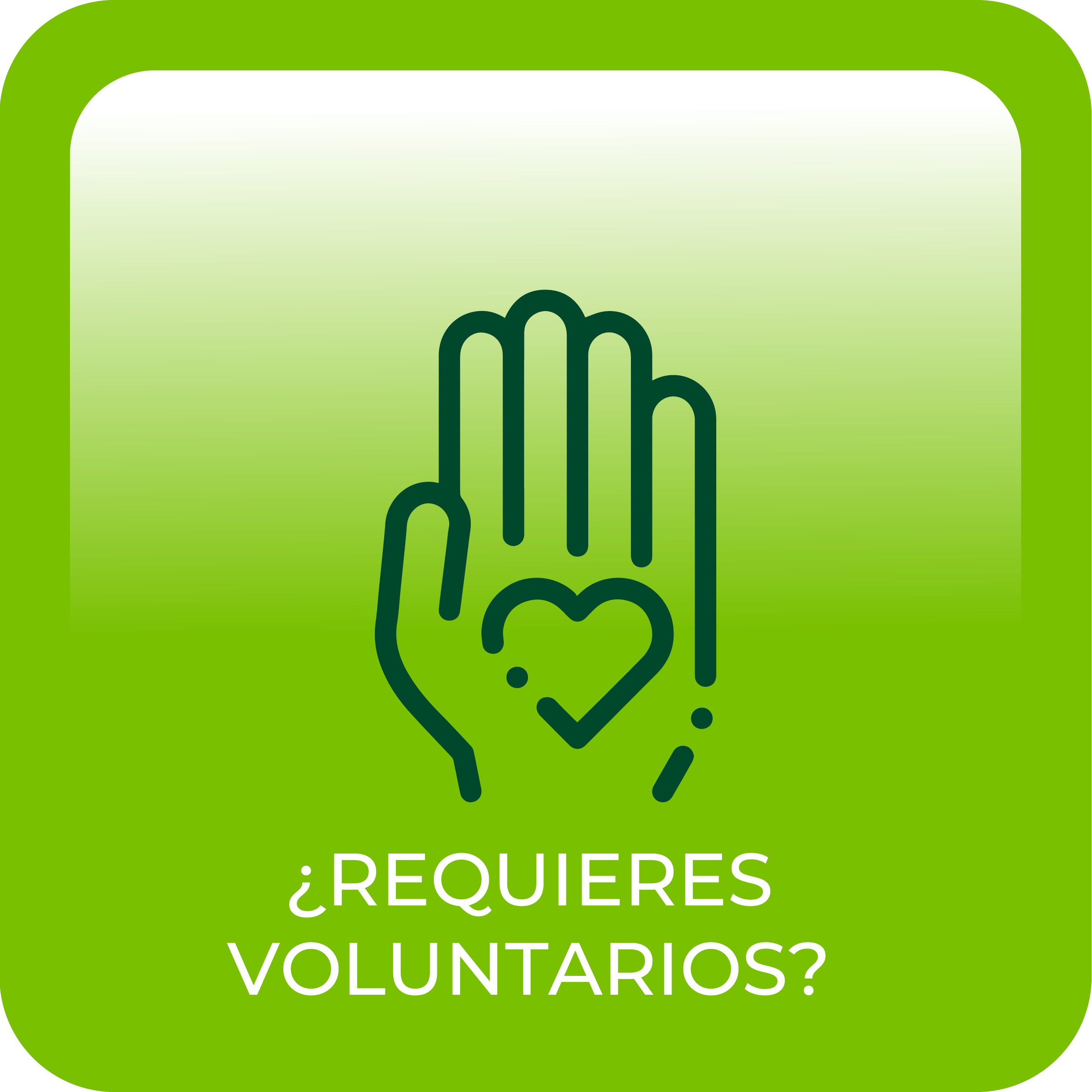 ¿Requieres Voluntarios?