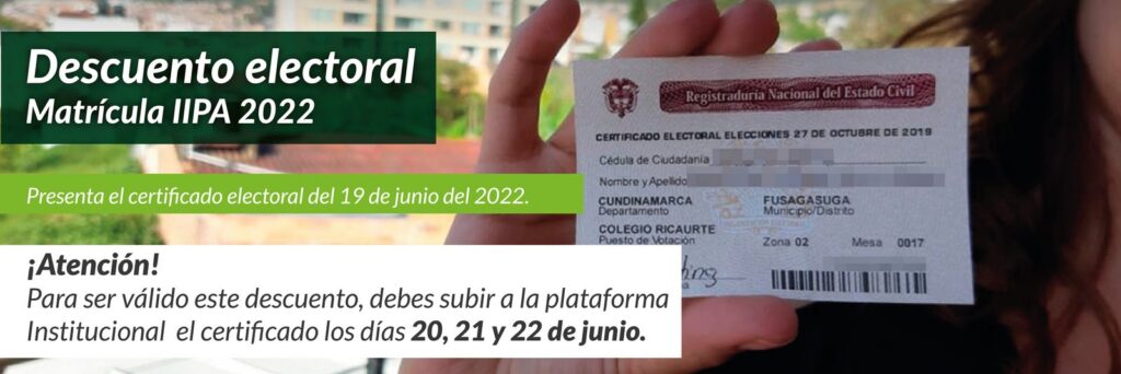 Access the 10% discount by presenting your voter registration certificate — image 1 of 3