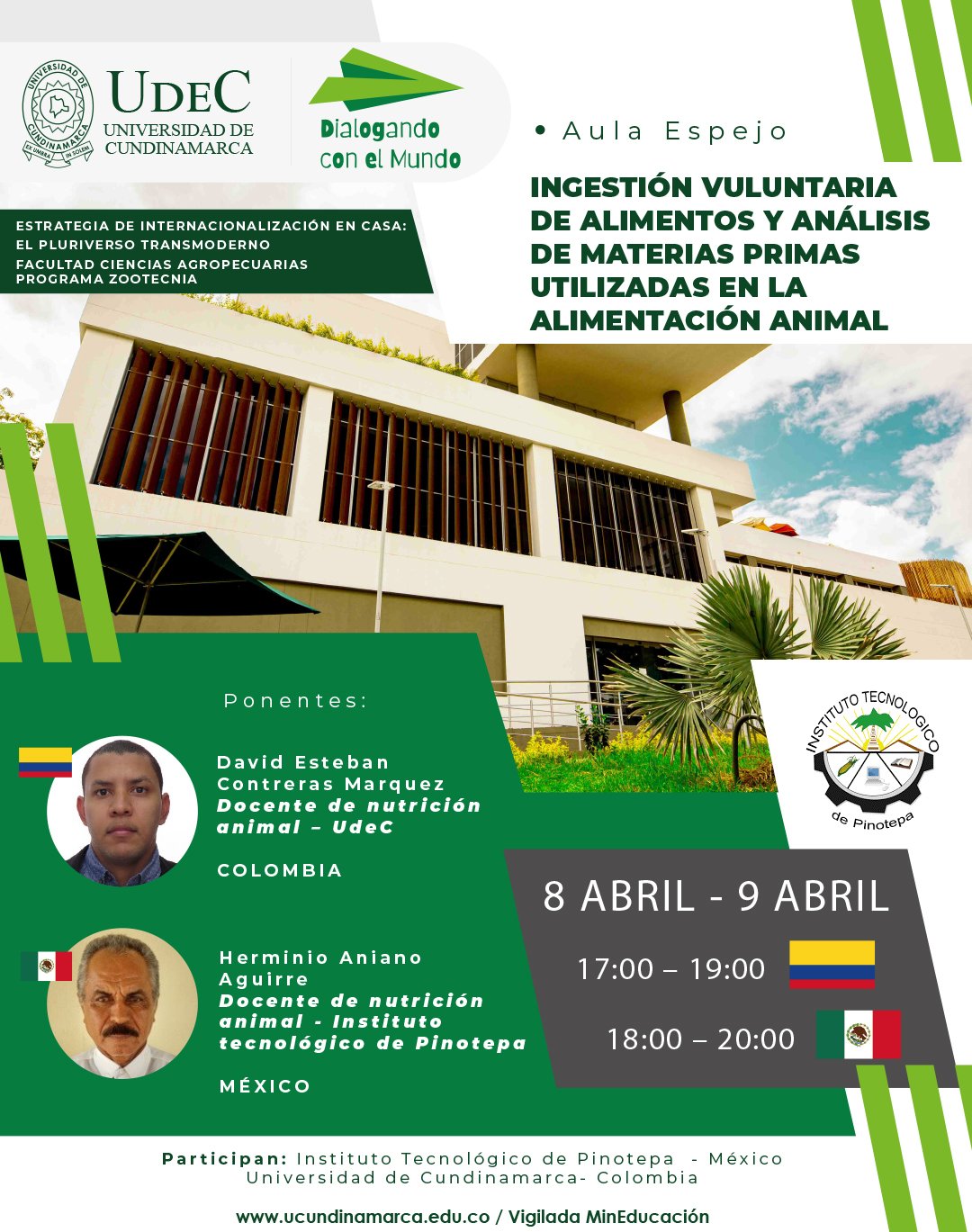Aula espejo ingestión voluntaria de alimentos y análisis de materias primas utilizadas en la alimentación animal Aula espejo ingestión voluntaria de alimentos y análisis de materias primas utilizadas en la alimentación animal