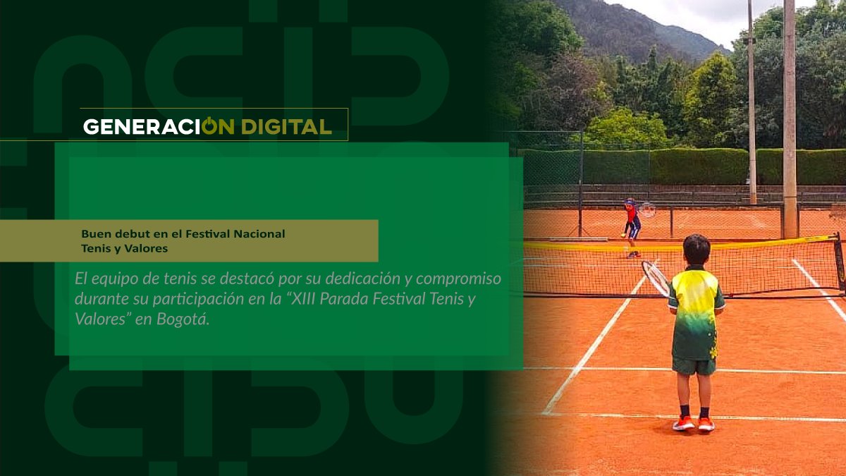 Buen debut en el Festival Nacional Tenis y Valores — imagen 1 de 2