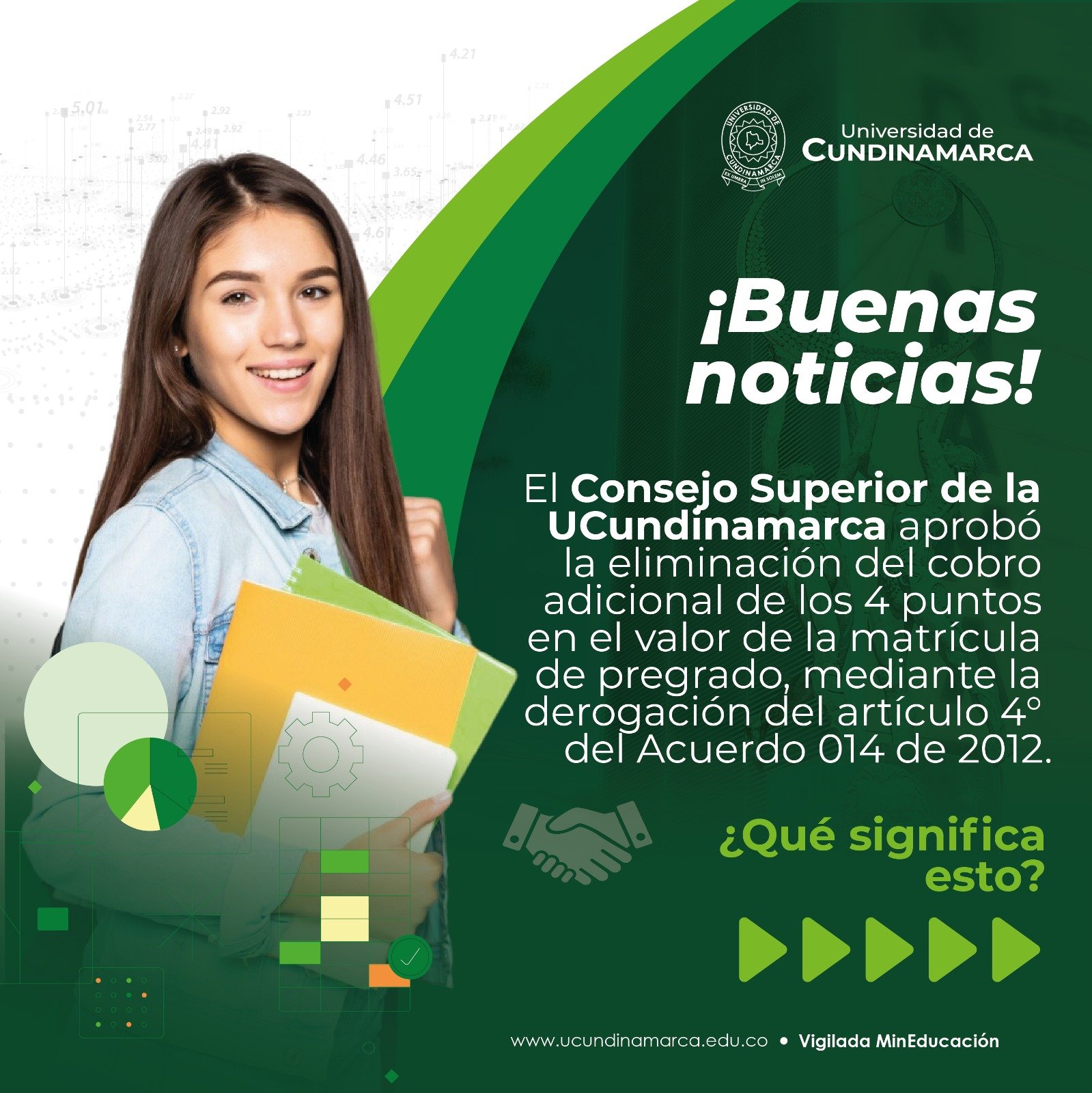 Information on the reduction of tuition fees at UCundinamarca Information on the reduction of tuition fees at UCundinamarca
