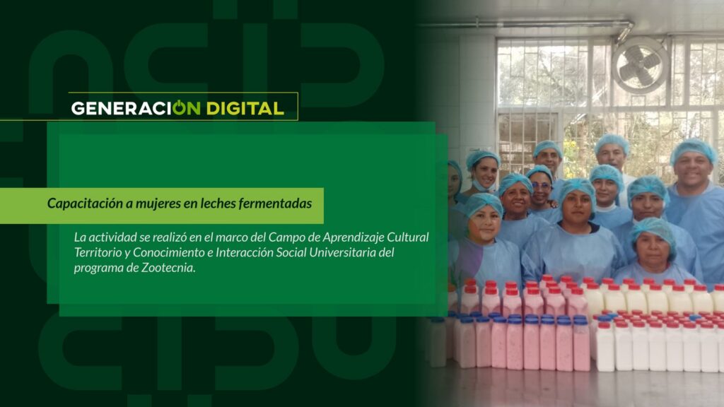 Capacitación a mujeres en leches fermentadas