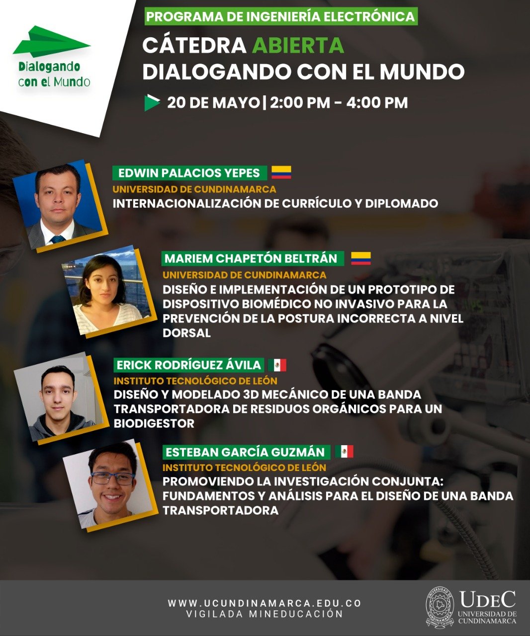 Cátedra abierta, programa de Ingeniería Electrónica Cátedra abierta, programa de Ingeniería Electrónica