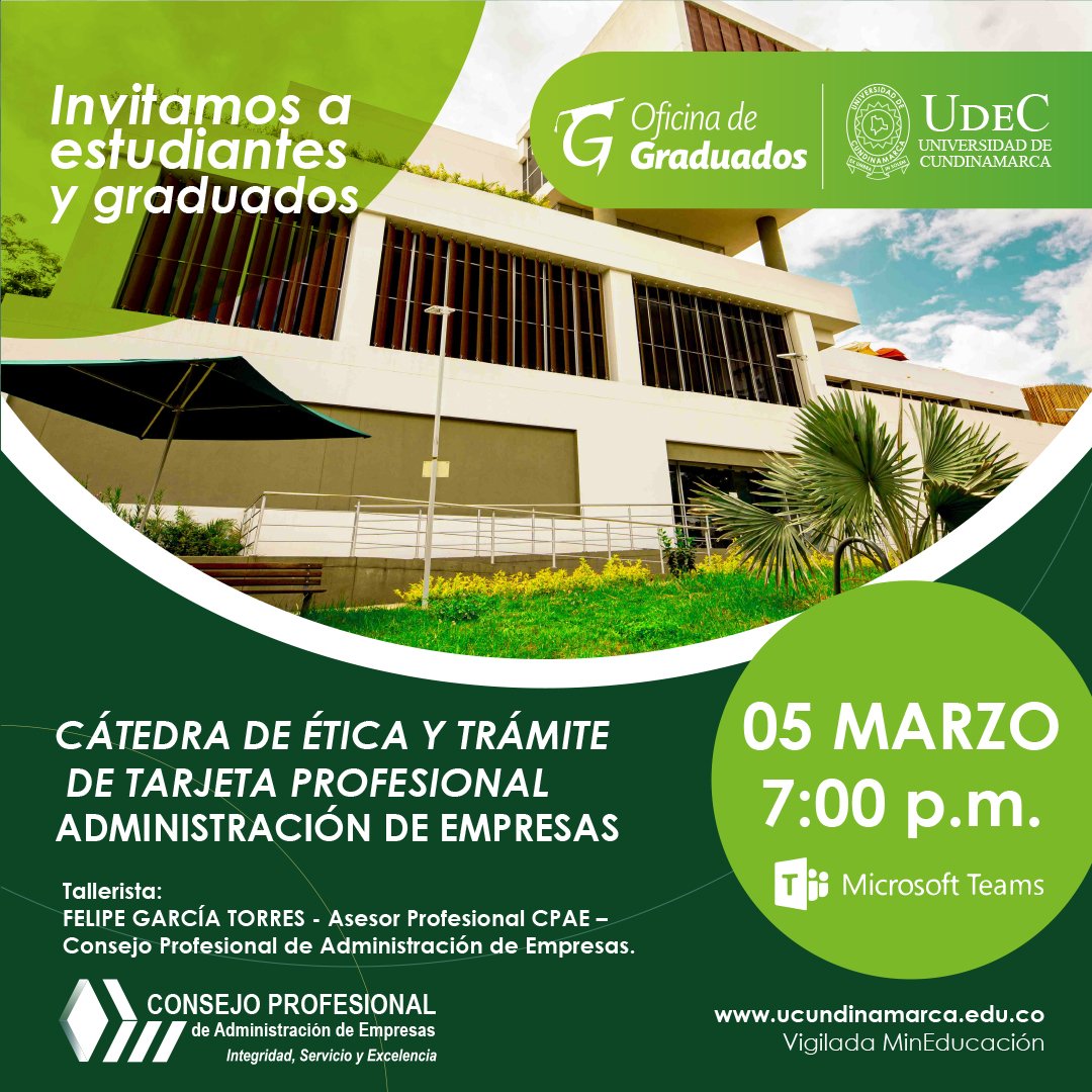 Cátedra de ética y trámite de tarjeta profesional