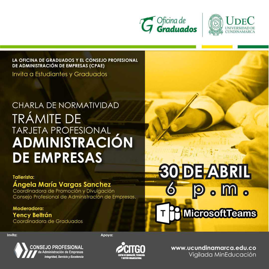 Talk on the procedure for obtaining a professional business administration card