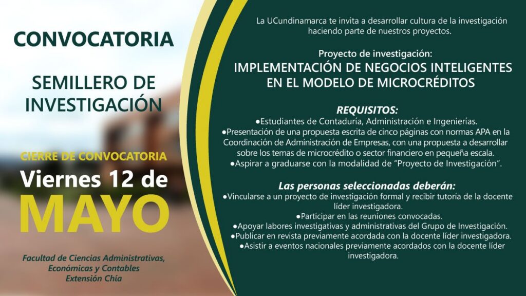 Chía: Convocatoria de Investigación