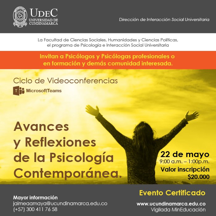 Ciclo de conferencias sobre psicología contemporánea