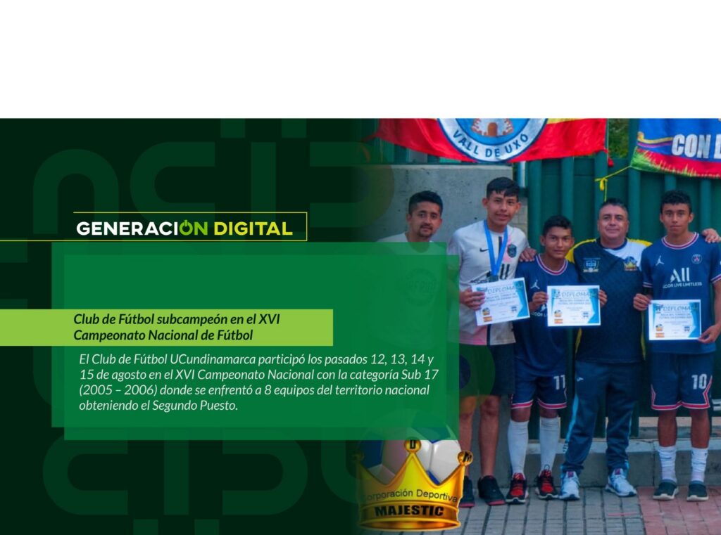 Football Club runner-up in the XVI National Football Championship