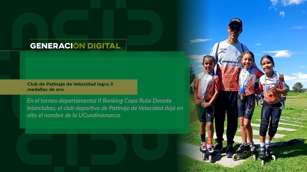 Club de Patinaje de Velocidad logra 3 medallas de oro — imagen 1 de 5