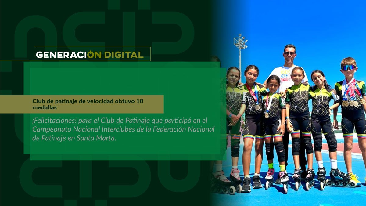 Club de patinaje de velocidad obtuvo 18 medallas