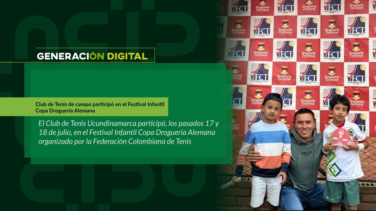 Club de Tenis de campo participó en el Festival Infantil Copa Droguería Alemana — imagen 1 de 5