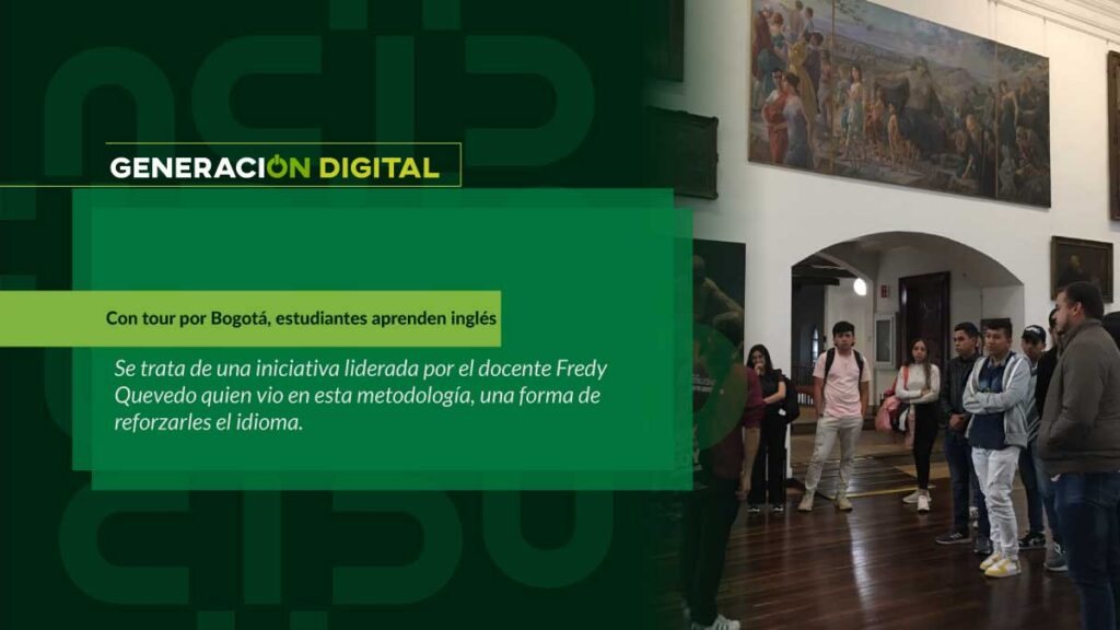 Con tour por Bogotá, estudiantes aprenden inglés