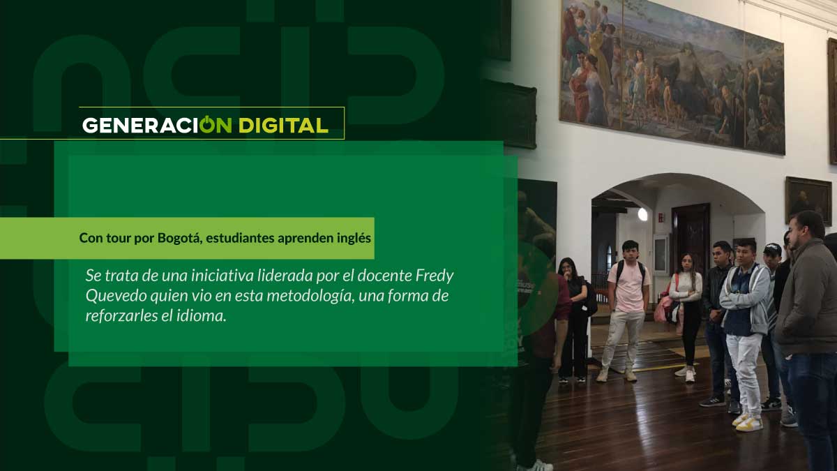 Con tour por Bogotá, estudiantes aprenden inglés