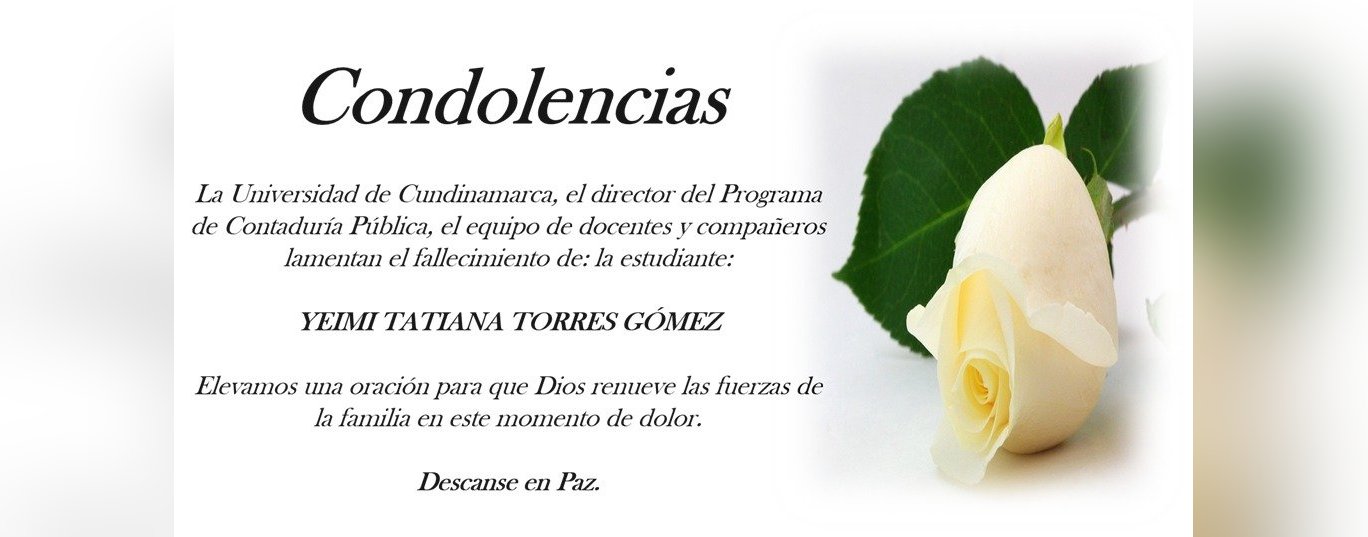 Condolences