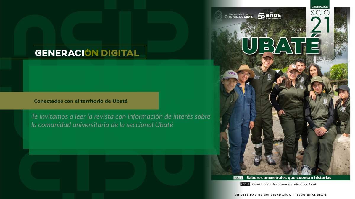 Conectados con el territorio de Ubaté