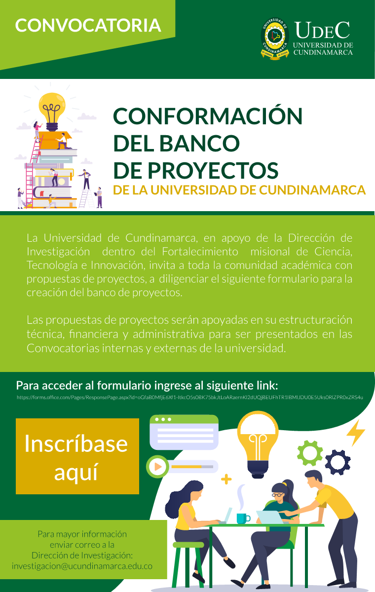 FORMATION OF THE PROJECT BANK OF THE UNIVERSITY OF CUNDINAMARCA