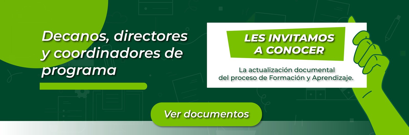 Conoce los documentos que hacen parte del proceso de Formación y Aprendizaje