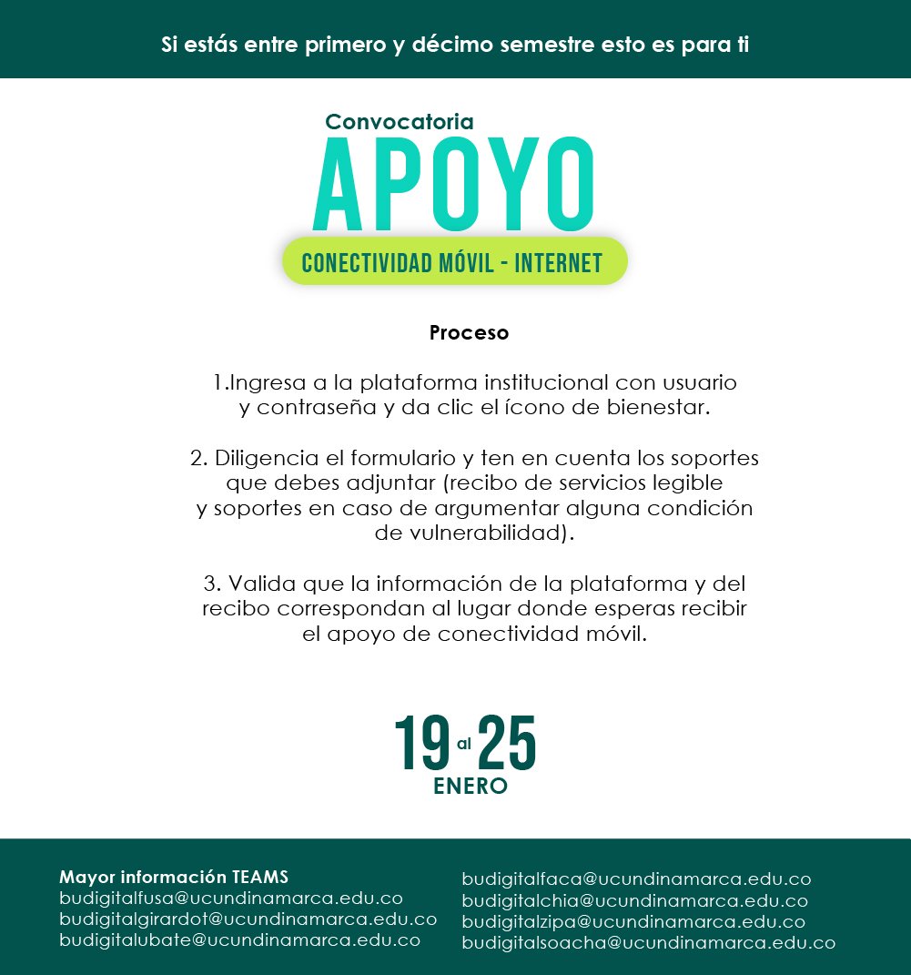 Convocatoria apoyo conectividad móvil - internet