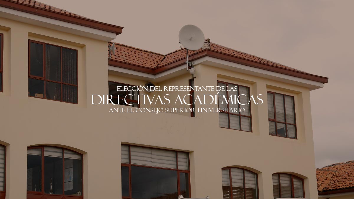 Convocatoria - Elección del Representante de las Directivas Académicas ante el CSU
