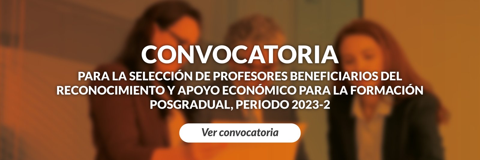 Convocatoria para formación posgradual 2023-2