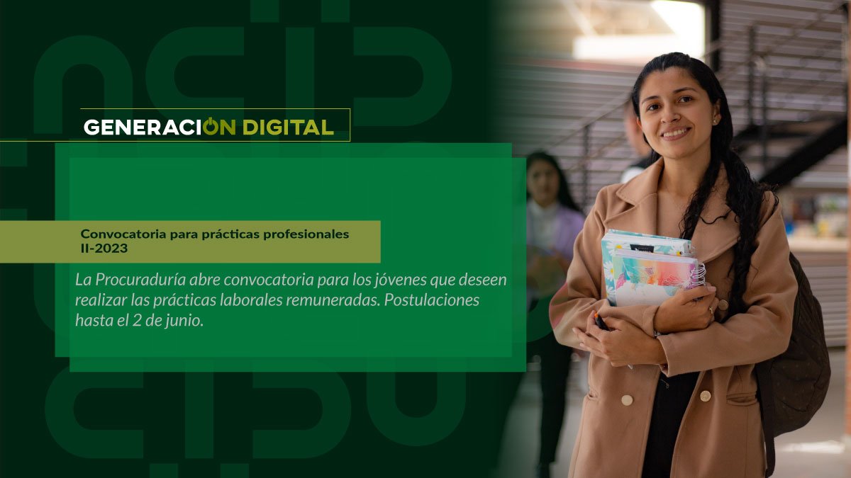 Convocatoria para prácticas profesionales II-2023