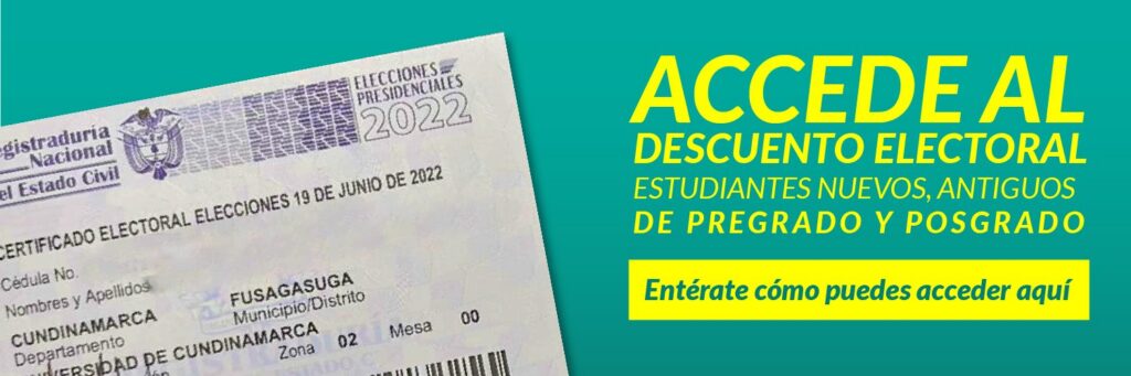DESCUENTO ELECTORAL ESTUDIANTES NUEVOS Y ANTIGUOS
