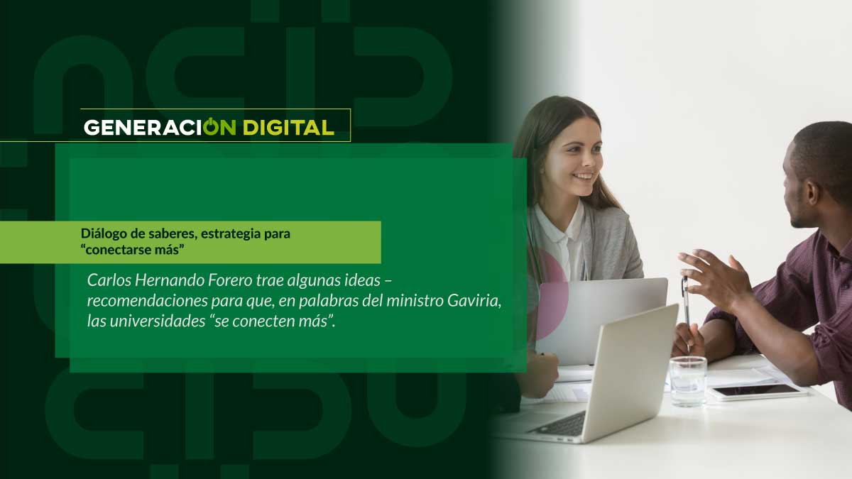 Diálogo de saberes, estrategia para “conectarse más”