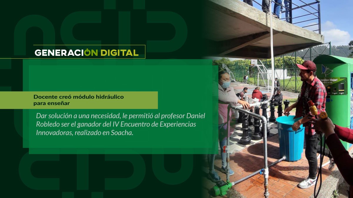 Docente creó módulo hidráulico para enseñar