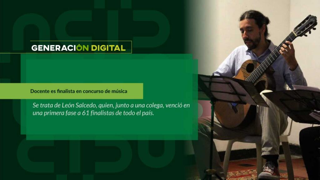 Docente es finalista en concurso de música