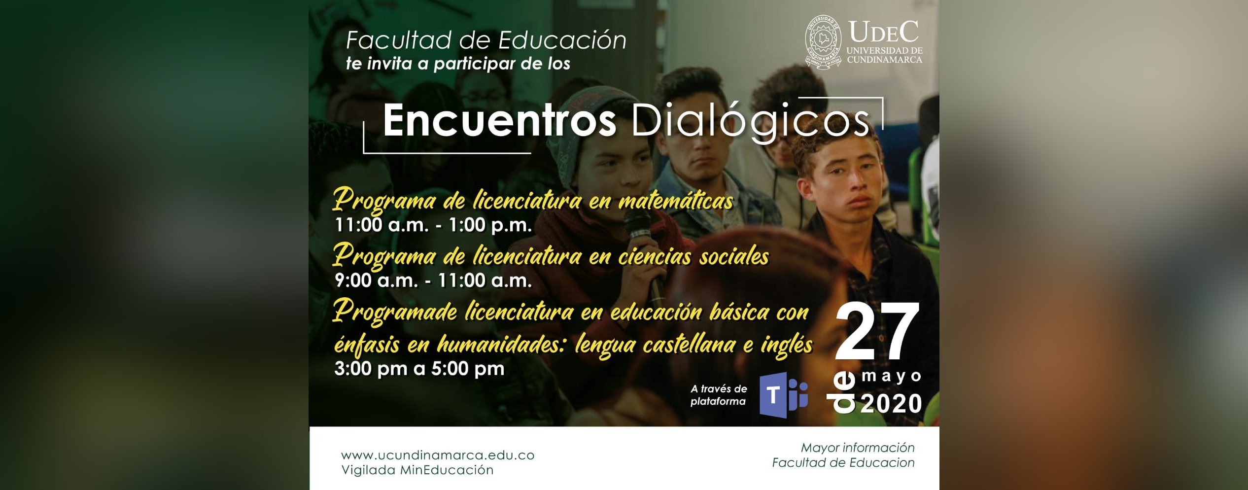 Encuentro dialógico Facultad de Educación