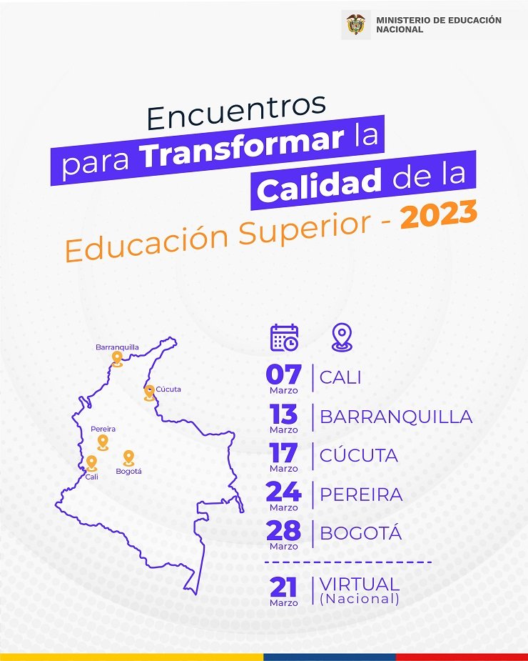 Encuentros para Transformar la Calidad de la Educación Superior, MinEducación — imagen 2 de 2 Encuentros para Transformar la Calidad de la Educación Superior, MinEducación — imagen 2 de 2