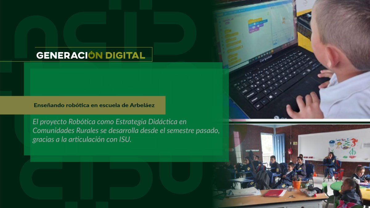 Enseñando robótica en escuela de Arbeláez