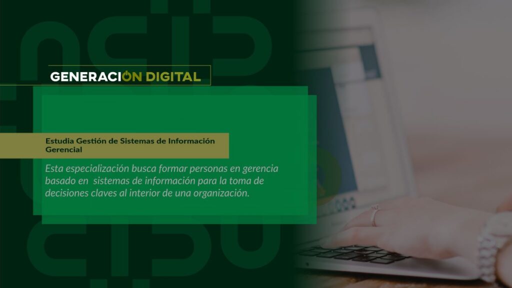 Estudia Gestión de Sistemas de Información Gerencial