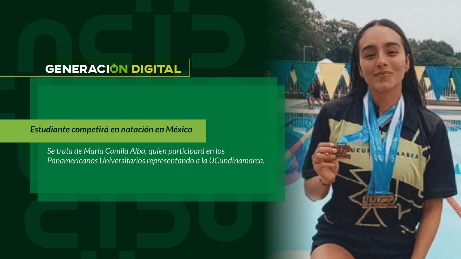Estudiante competirá en natación en México