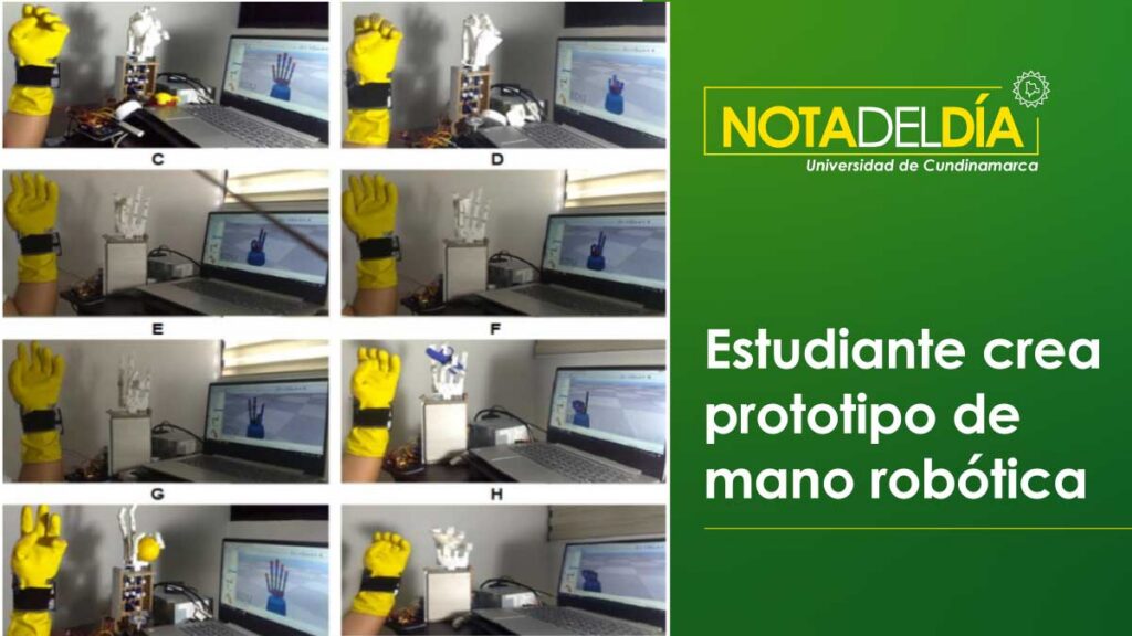 Estudiante crea prototipo de mano robótica