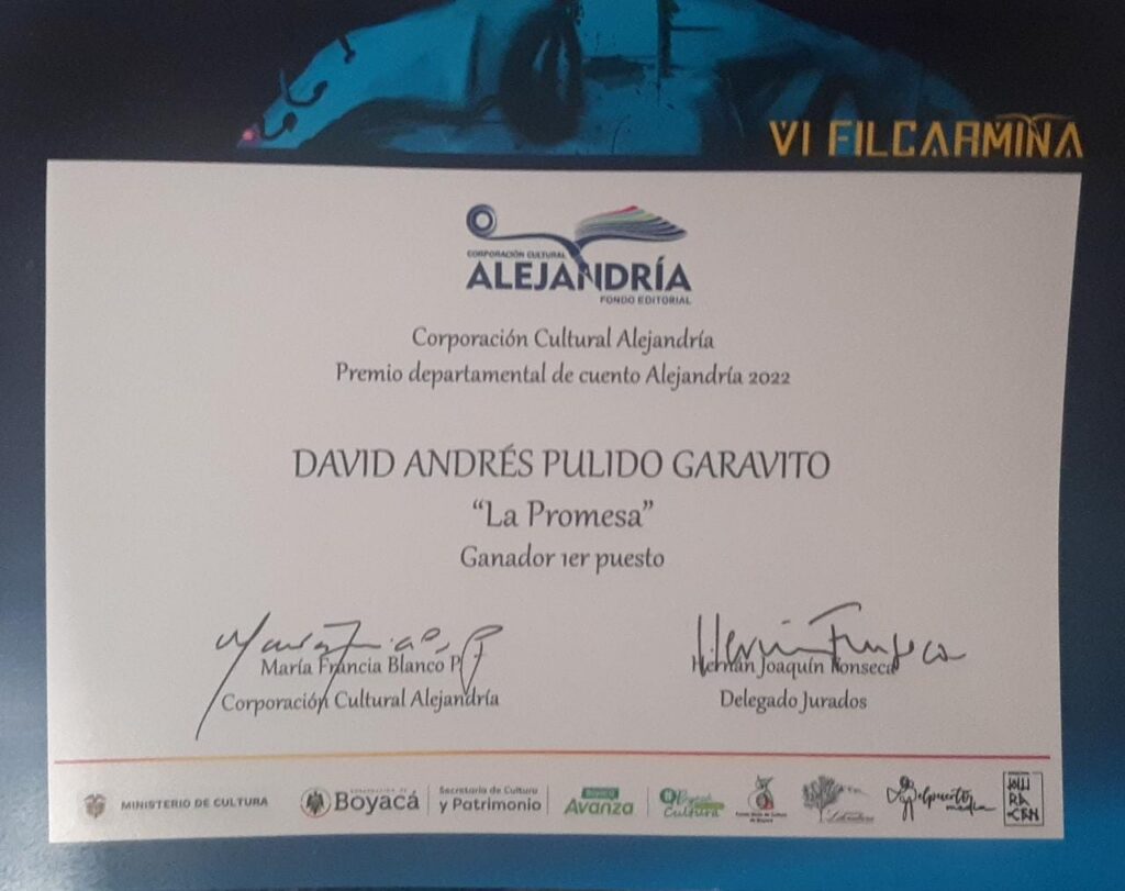 Estudiante de Música gana concurso de cuento