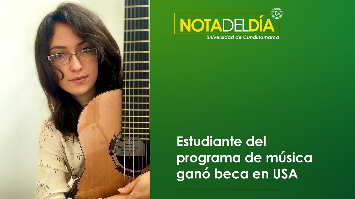 Estudiante del programa de música ganó beca en USA
