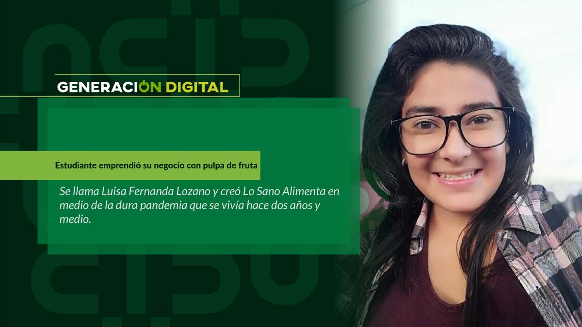Estudiante emprendió su negocio con pulpa de fruta