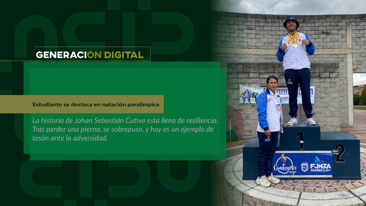 Estudiante se destaca en natación paralímpica