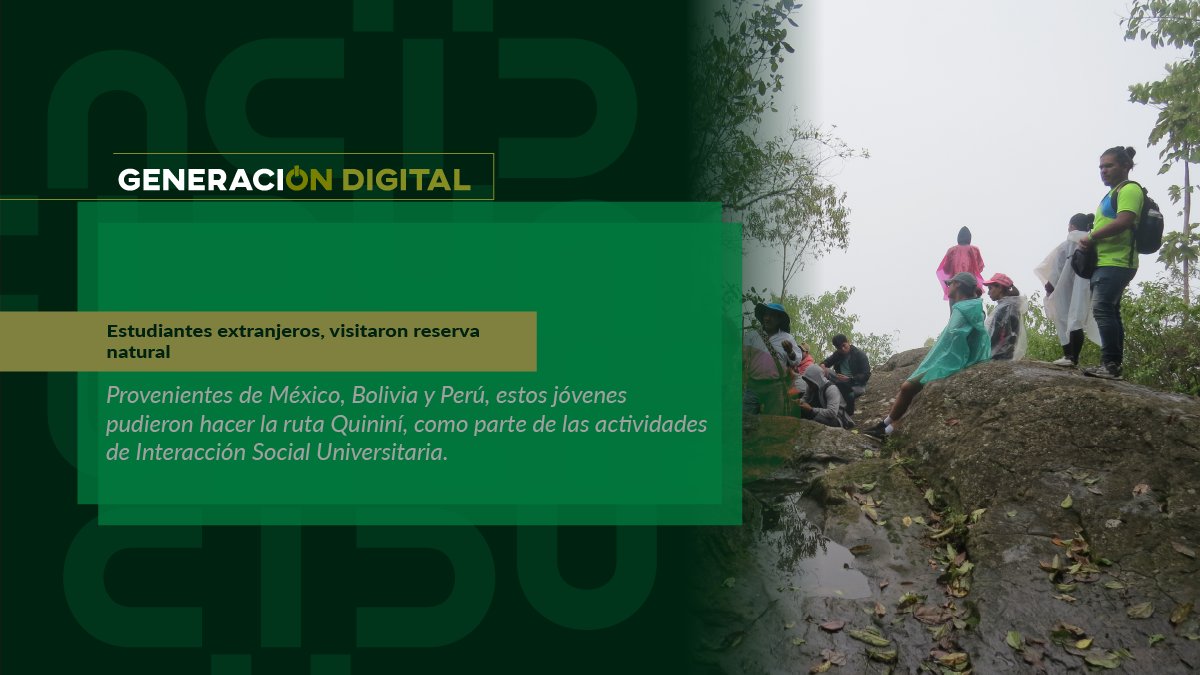 Estudiantes extranjeros, visitaron reserva natural — imagen 1 de 4