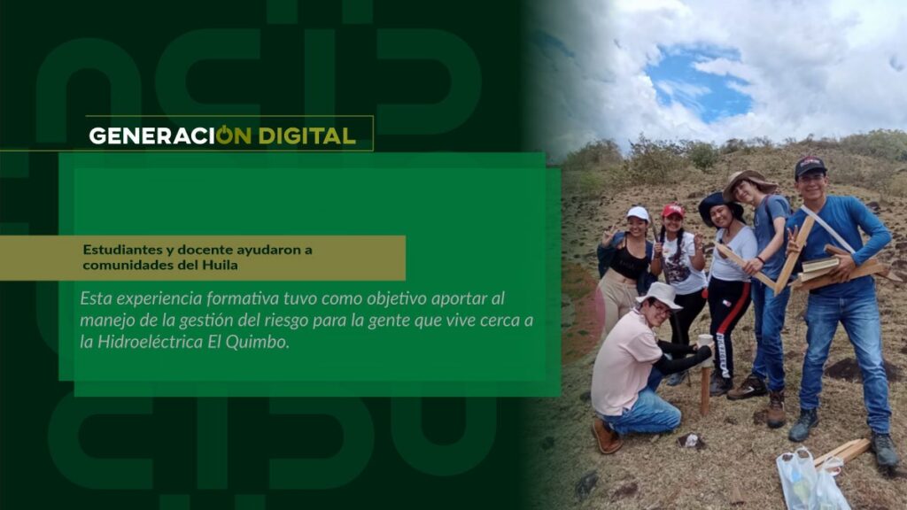 Estudiantes y docente ayudaron a comunidades del Huila