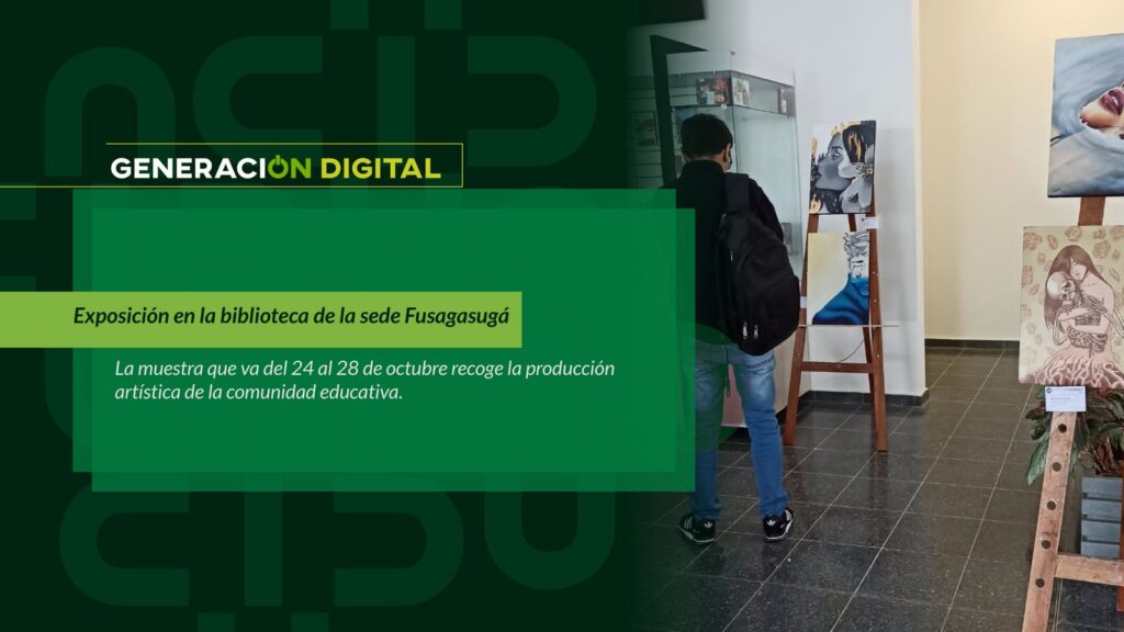 Exposición en la biblioteca de la sede Fusagasugá