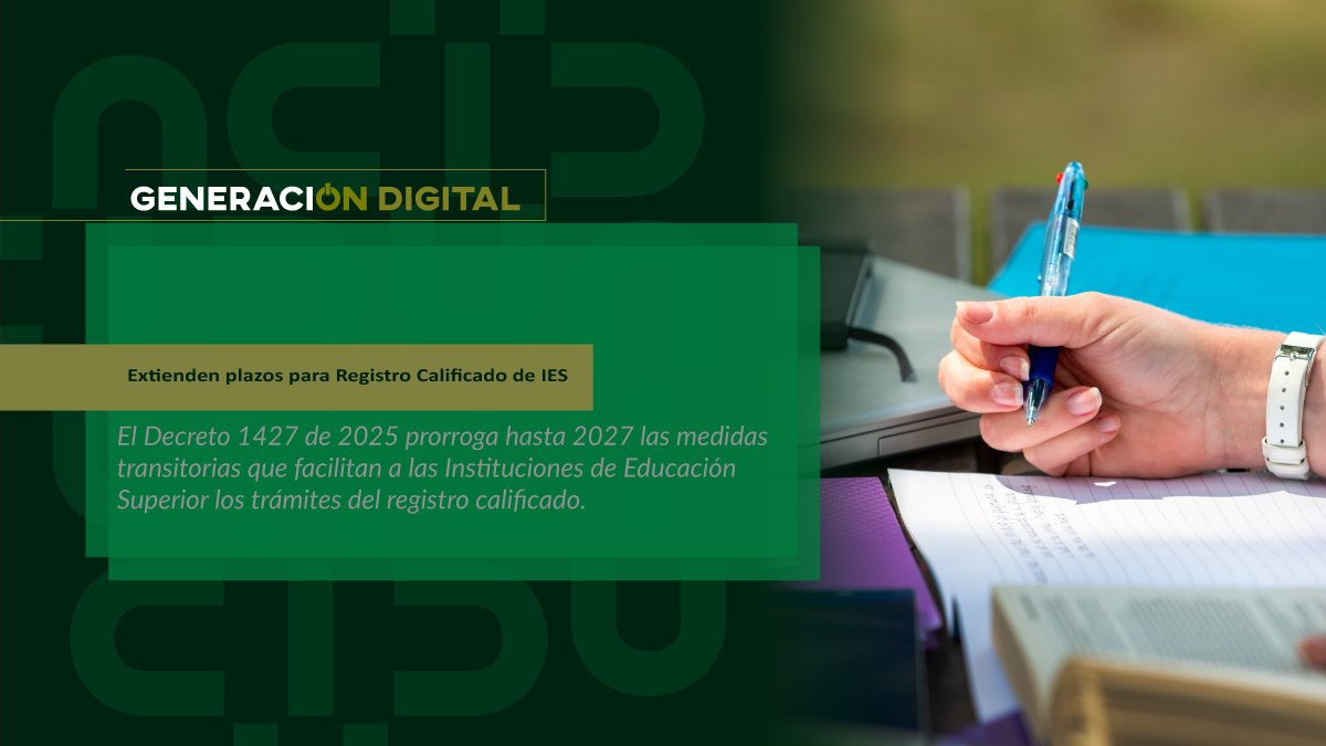 Extienden plazos para Registro Calificado de IES