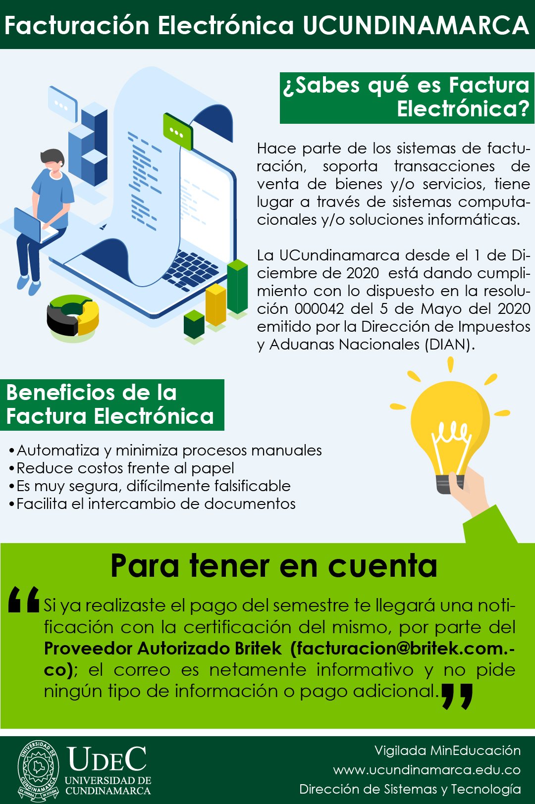 Electronic invoicing UCundinamarca