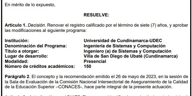 Congratulations UCundinamarca Congratulations UCundinamarca