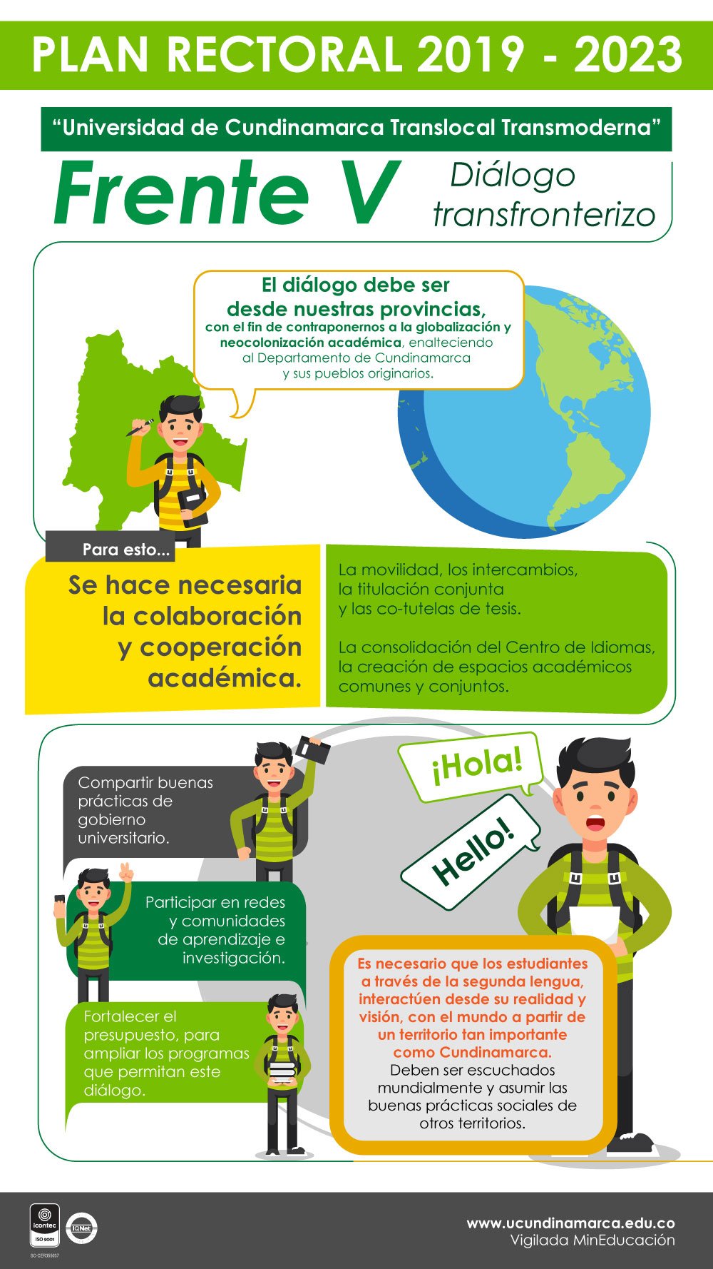 Frentes estratégicos Plan Rectoral 2019 - 2023 — imagen 5 de 5