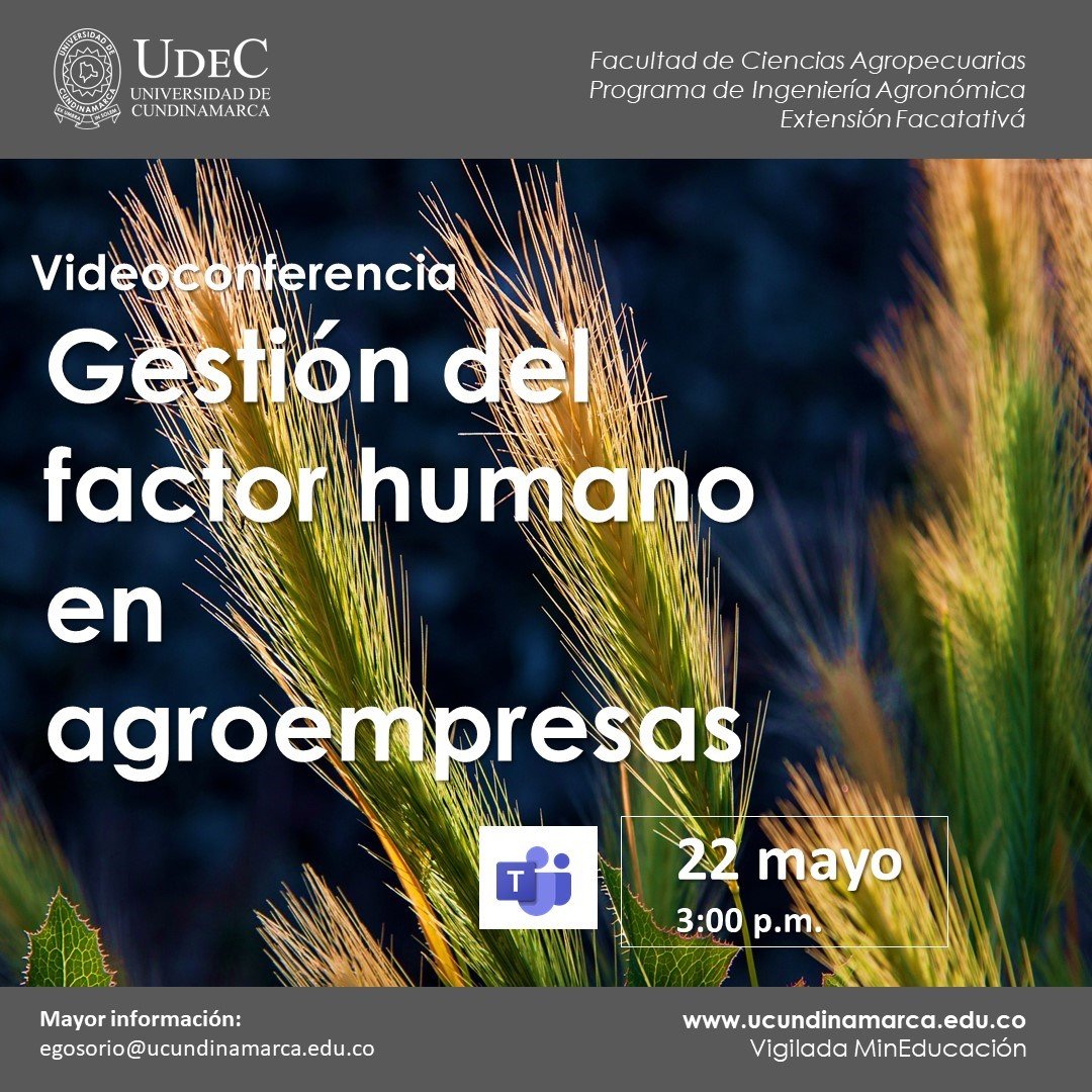 Gestión del factor humano en agroempresas Gestión del factor humano en agroempresas