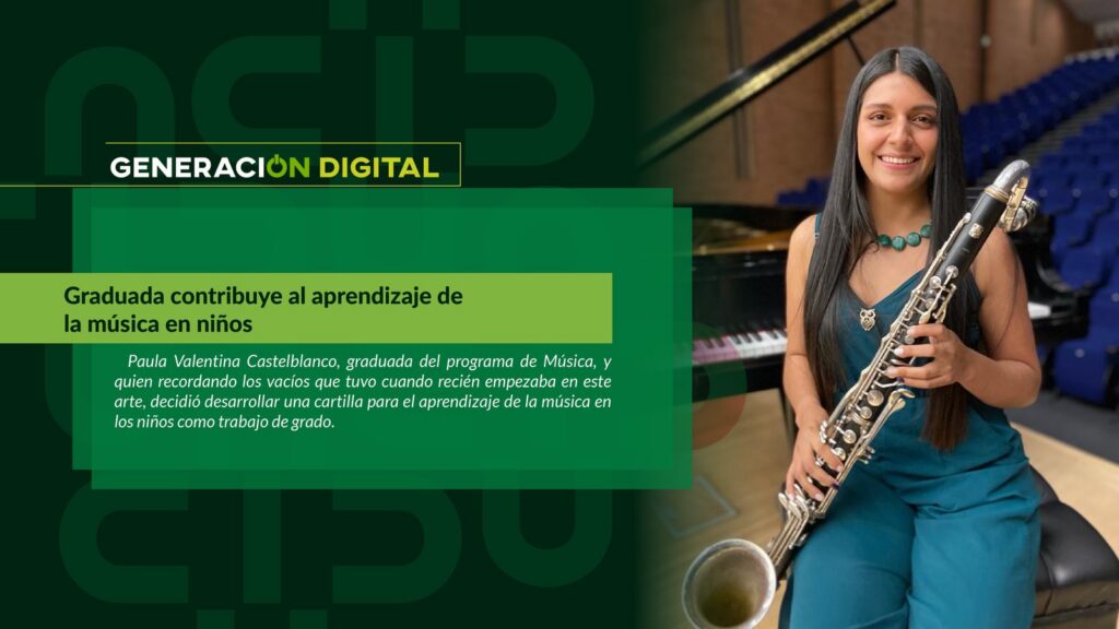 Graduada contribuye al aprendizaje de la música en niños