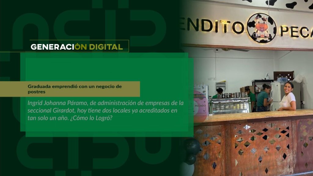 Graduada emprendió con un negocio de postres